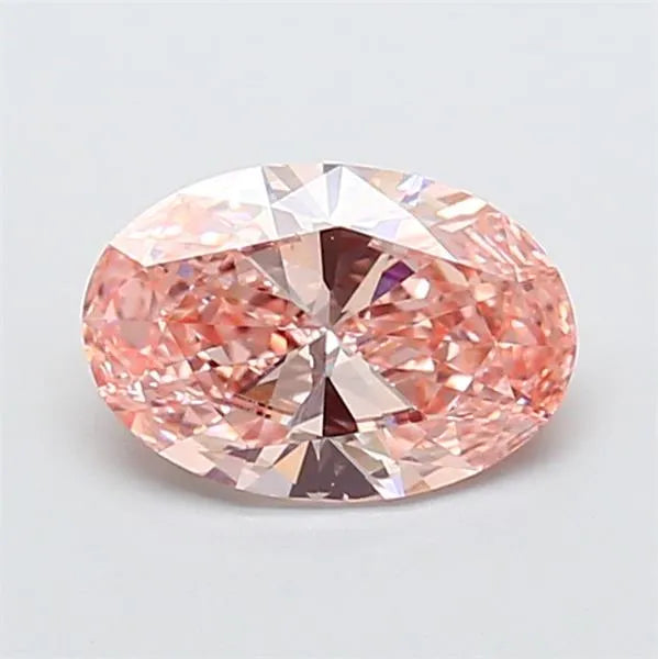 1.50ct Oval Lab Grown Diamond (Colour Fancy Intense Pink, Clarity VS2, IGI Certified)