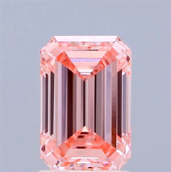 1.61ct Emerald Lab Grown Diamond (Colour Fancy Vivid Pink, Clarity VVS2, IGI Certified)