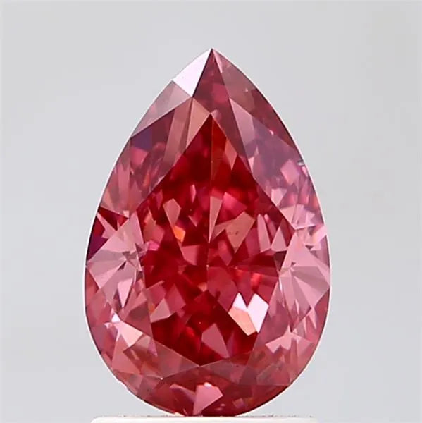 2.01ct Pear Lab Grown Diamond (Colour Fancy Vivid Pink, Clarity VS2, IGI Certified)