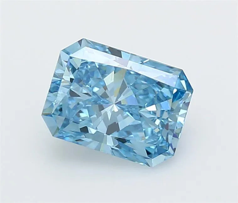 2.01ct Radiant Lab Grown Diamond (Colour Fancy Vivid Blue, Clarity VS2, IGI Certified)