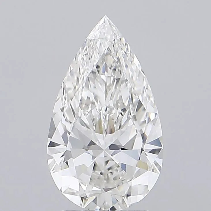 2.33ct Pear Lab Grown Diamond (Colour F, Clarity VVS2, IGI Certified)