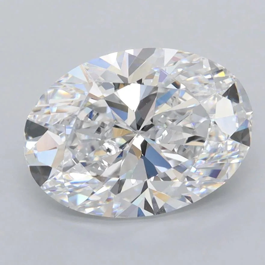 2.45ct Oval Lab Grown Diamond (Colour D, Clarity FL, IGI Certified)