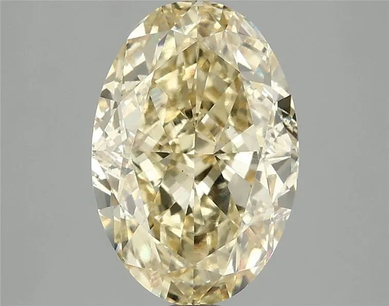 3.07ct Oval Lab Grown Diamond (Colour Fancy Vivid Yellow, Clarity VS2, IGI Certified)