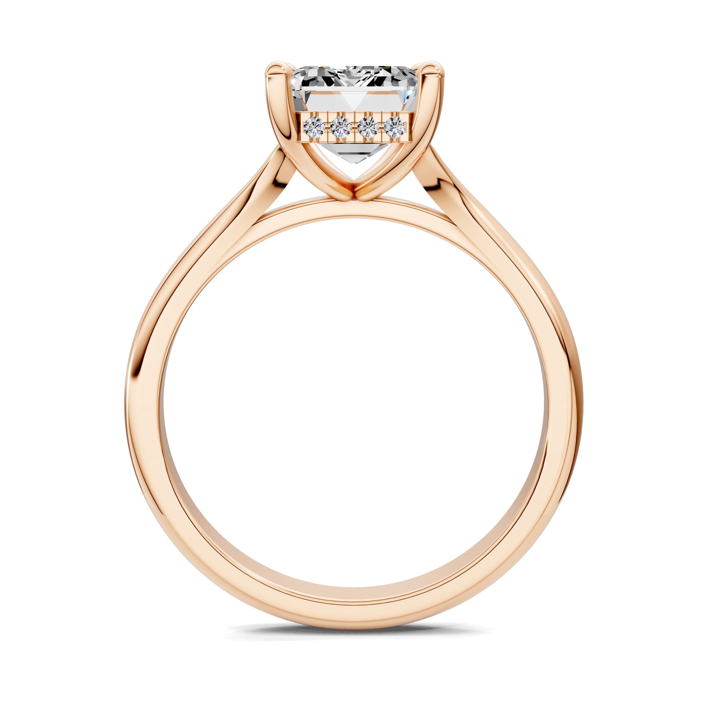 VALORA EMERALD HIDDEN HALO RING