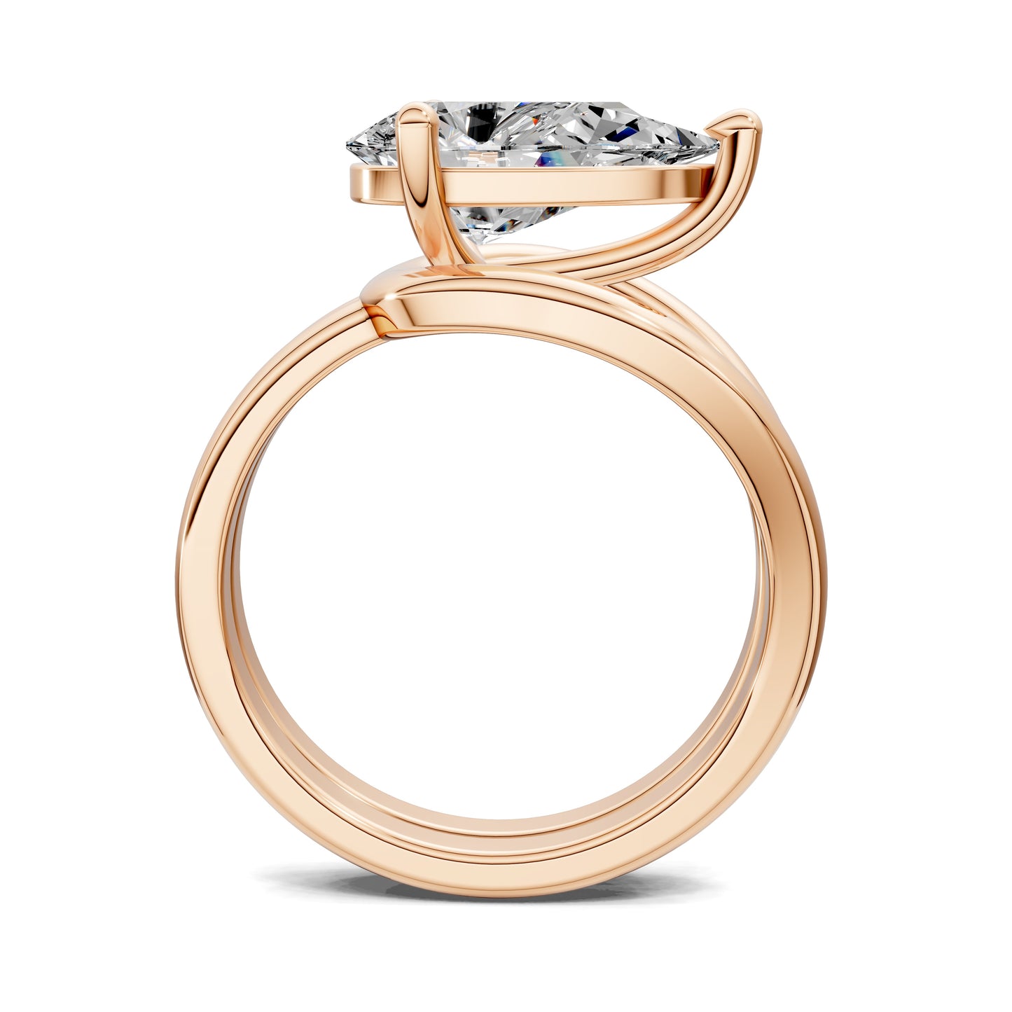 ELARA PEAR TWIST RING
