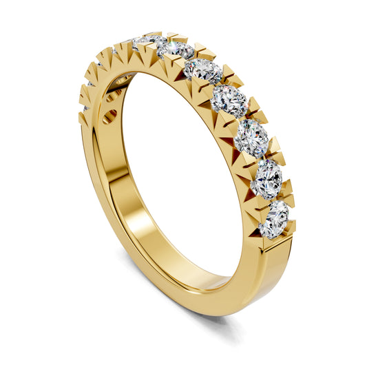 HARLOW FRENCH PAVE DIAMOND BAND