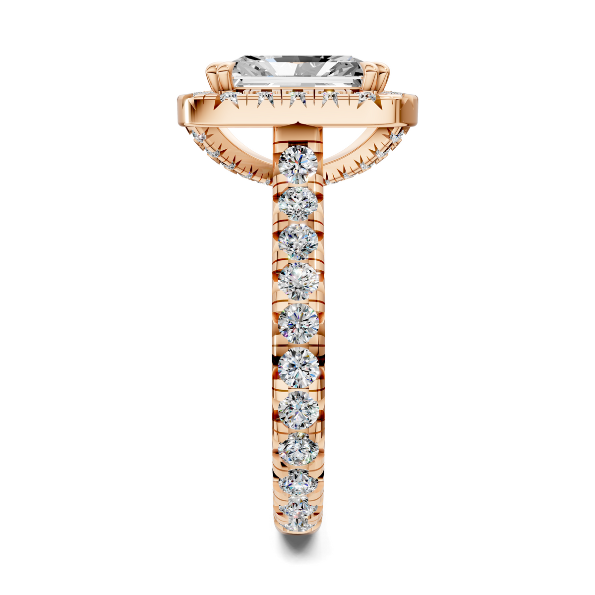 Elizabeth Double-Prong Halo Engagement Ring