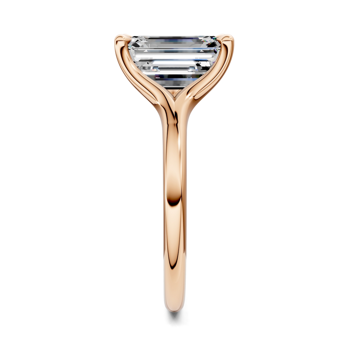 Brooklyn Crisscross Cathedral Solitaire Ring