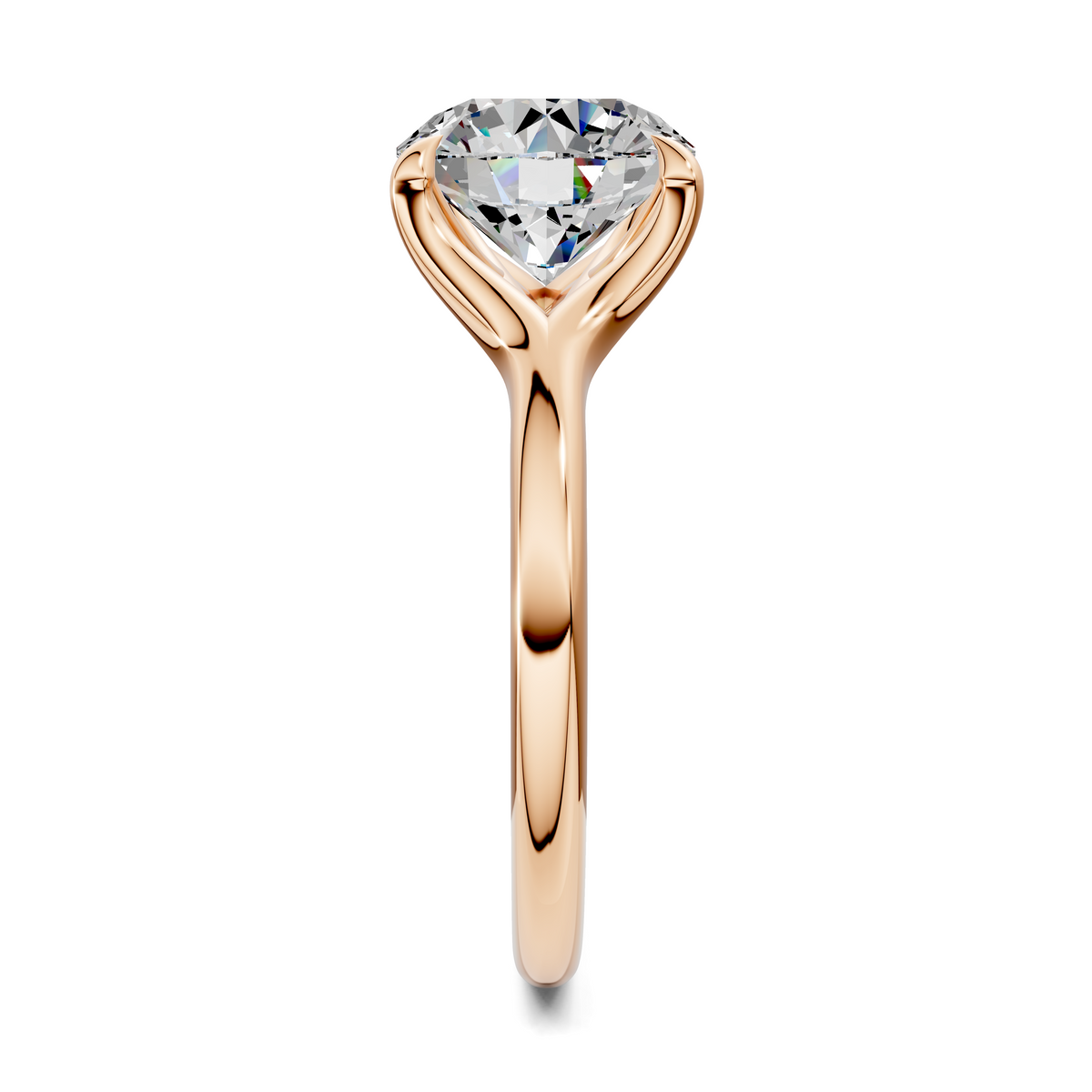 Brooklyn Crisscross Cathedral Solitaire Ring