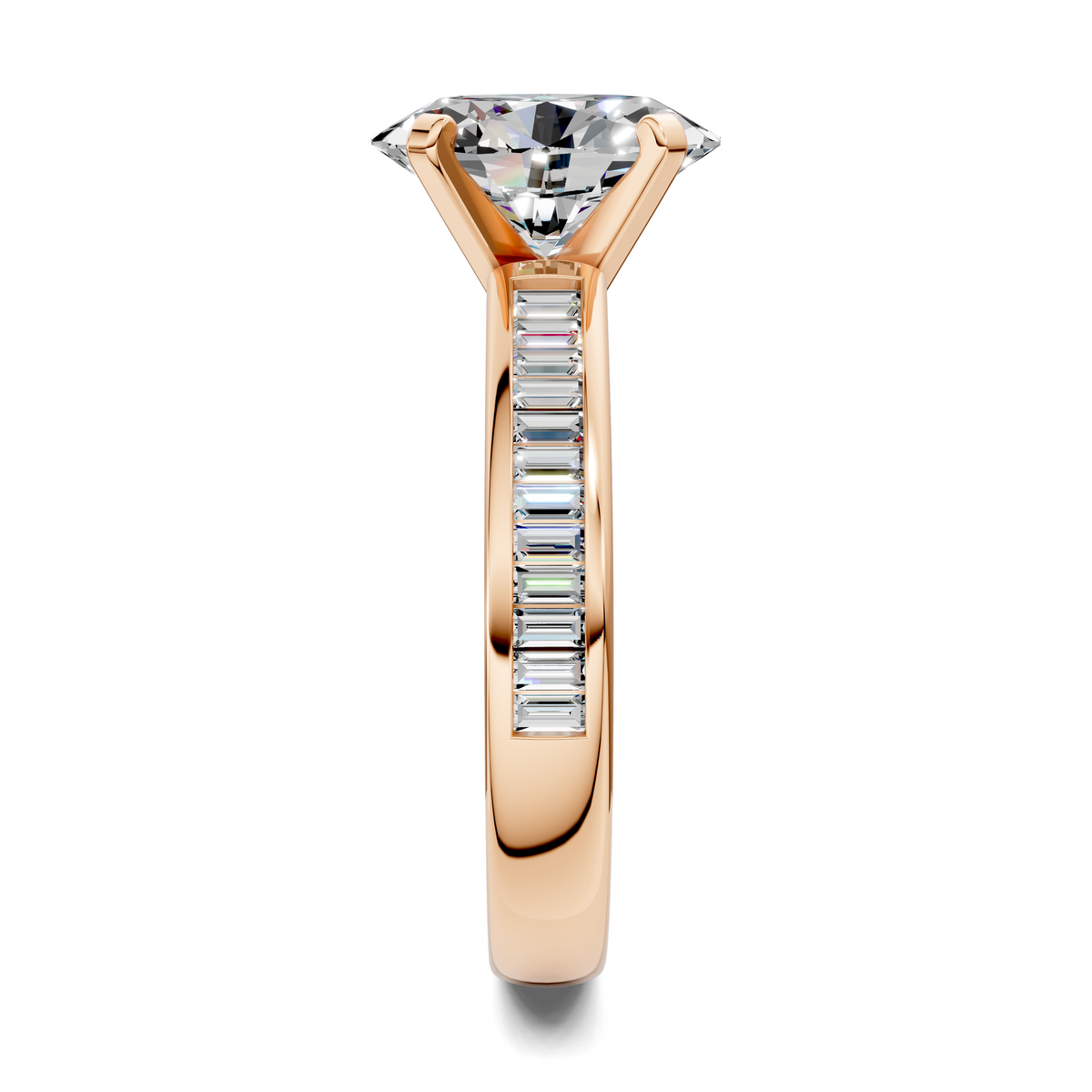 Bianca Baguette Channel Ring Setting