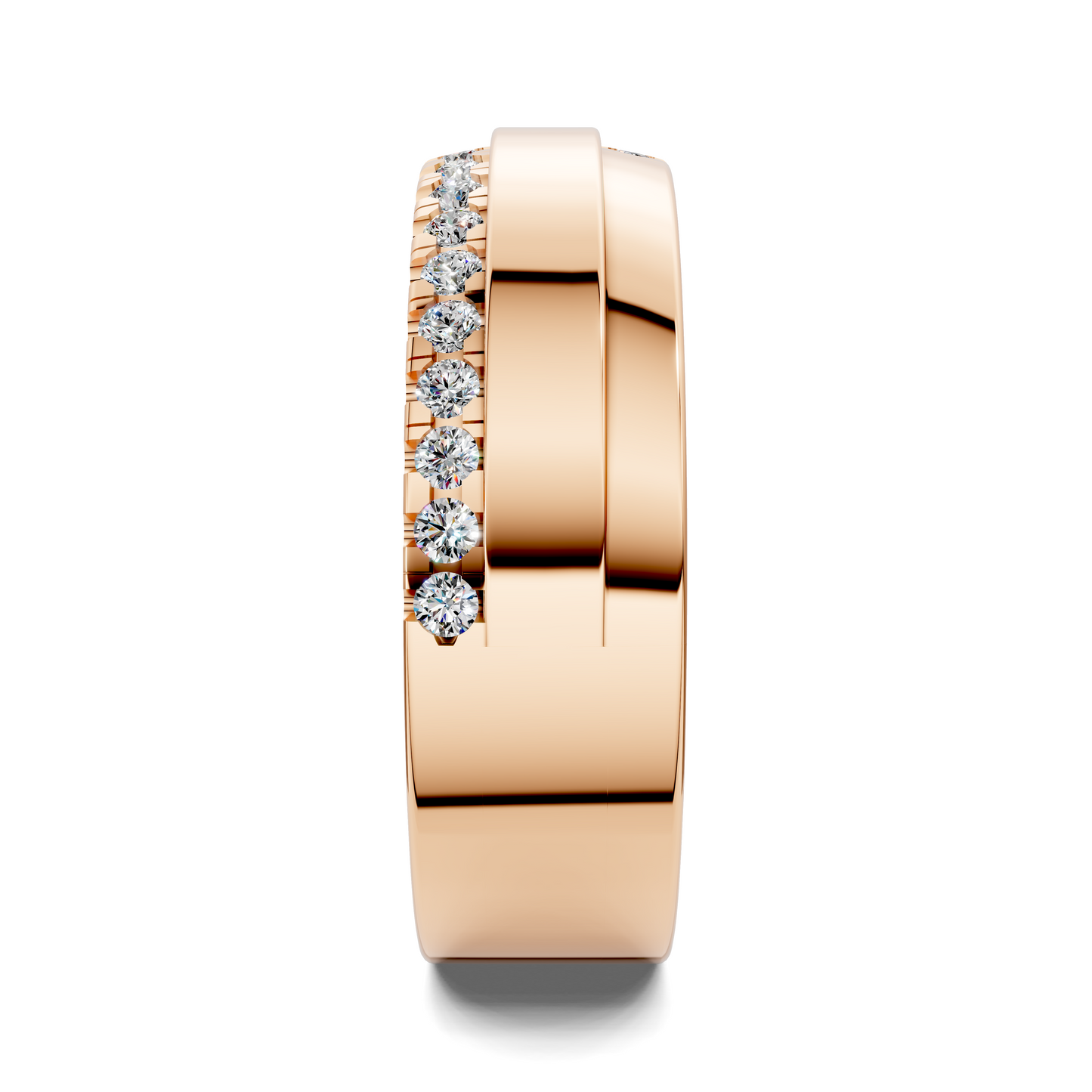 BLAKE OFFSET DIAMOND BAND