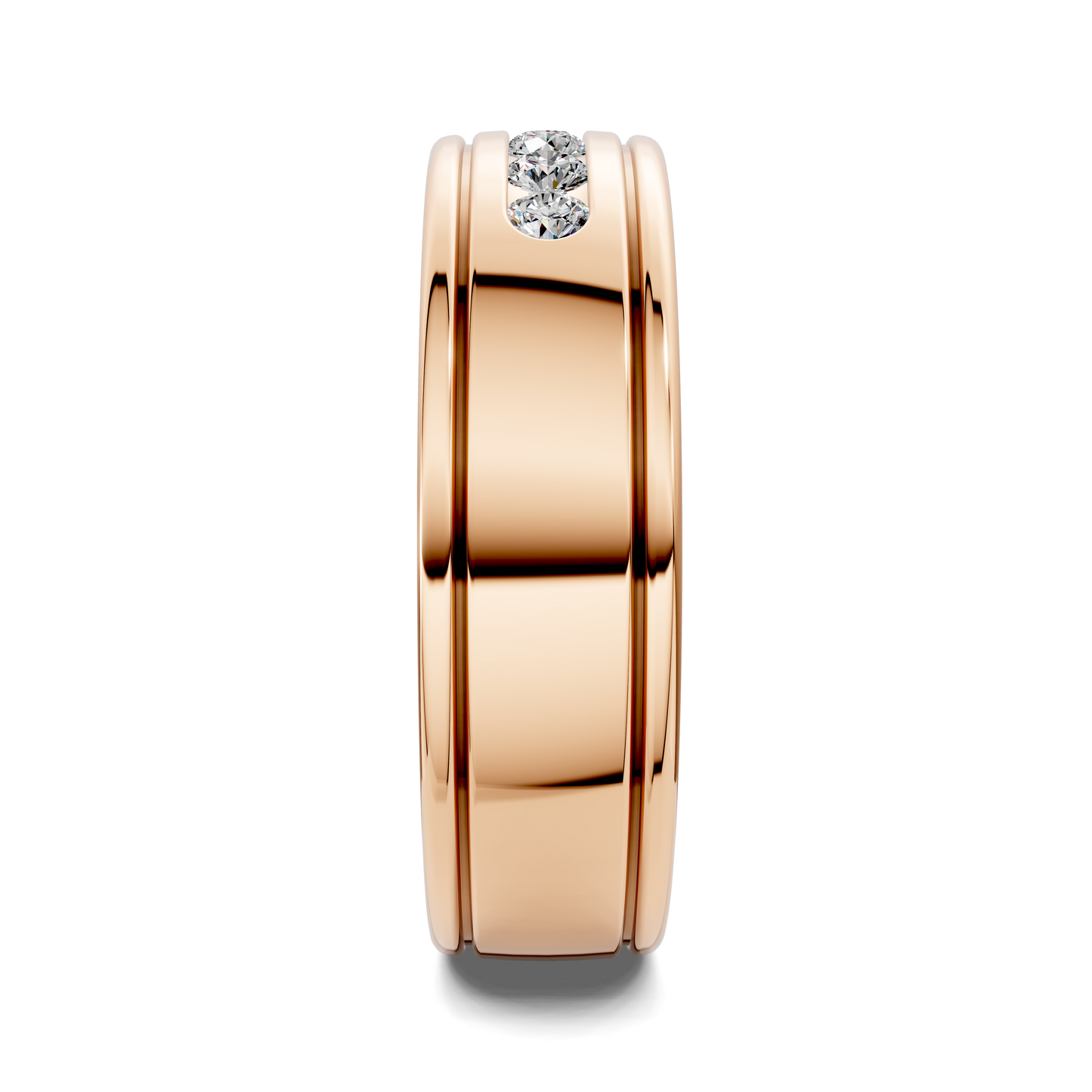 HUGO SATIN DIAMOND BAND