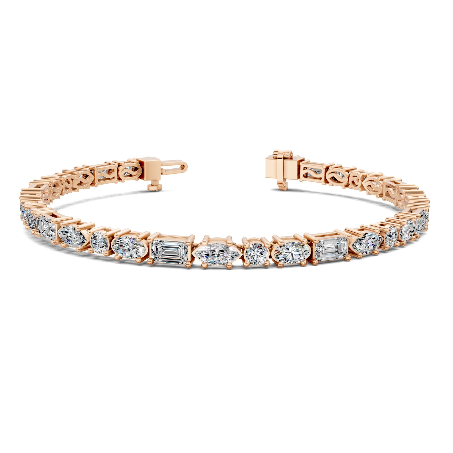 MULTI SHAPED TENNIS BRACELET