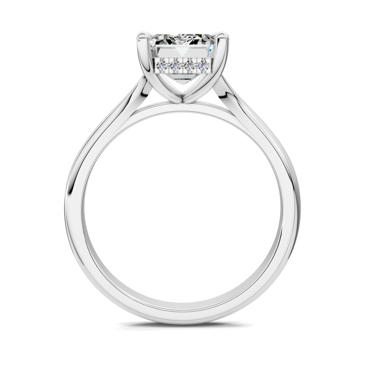 VALORA EMERALD HIDDEN HALO RING