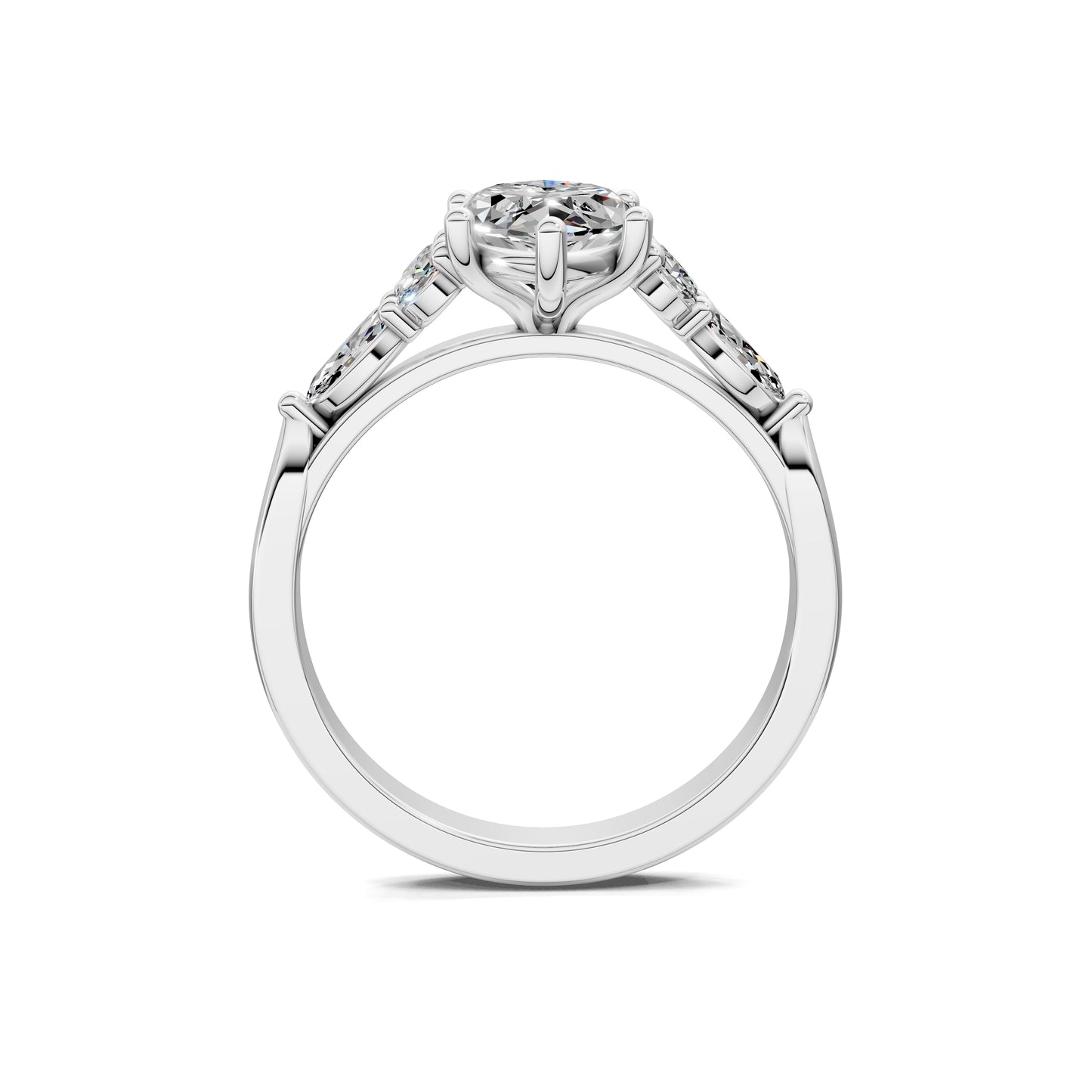 SOLARA MARQUISE CLUSTER RING