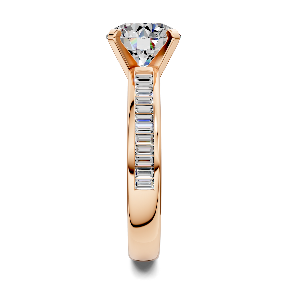 Bianca Baguette Channel Ring Setting