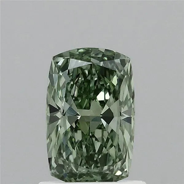 1.00ct Cushion modified Lab Grown Diamond (Colour Fancy Vivid Green, Clarity VVS2, IGI Certified)