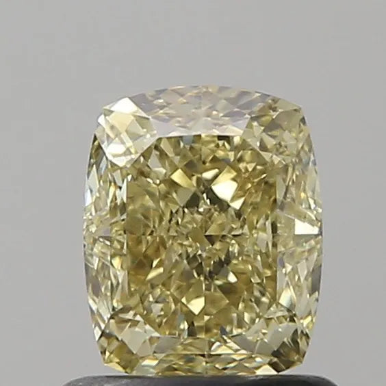 1.00ct Cushion modified Natural Diamond (Colour Faint Blueish Yellow, Clarity VS1, GIA Certified)