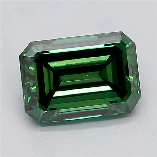 1.00ct Emerald Lab Grown Diamond (Colour Fancy Vivid Green, Clarity VVS1, IGI Certified)