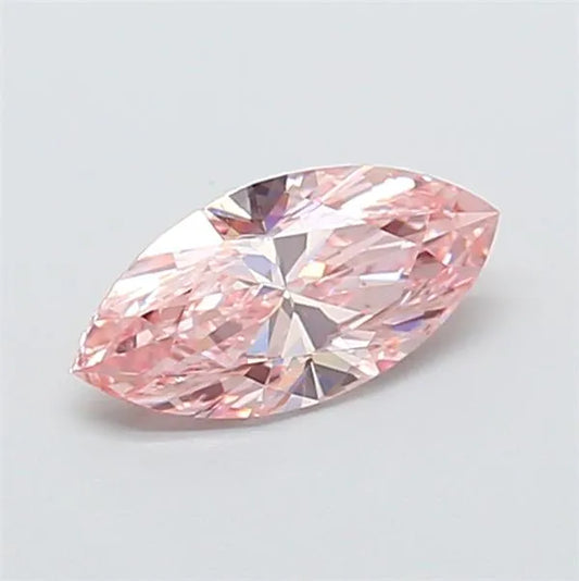 1.00ct Marquise Lab Grown Diamond (Colour Fancy Vivid Pink, Clarity VS1, IGI Certified)