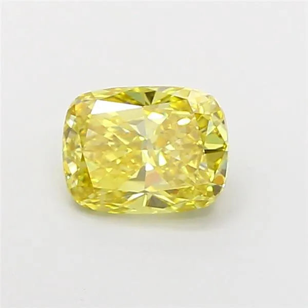 1.01ct Cushion modified Lab Grown Diamond (Colour Fancy Intense Yellow, Clarity VVS2, IGI Certified)
