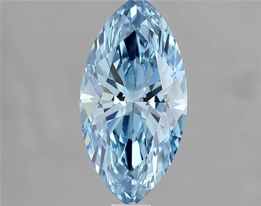 1.01ct Marquise Lab Grown Diamond (Colour Fancy Vivid Blue, Clarity VVS1, IGI Certified)