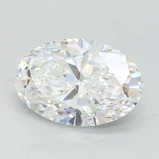 1.01ct Oval Lab Grown Diamond (Colour D, Clarity FL, IGI Certified)