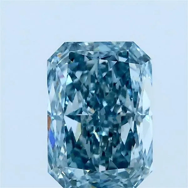 1.01ct Radiant Lab Grown Diamond (Colour Fancy Vivid Greenish Blue, Clarity VS1, IGI Certified)