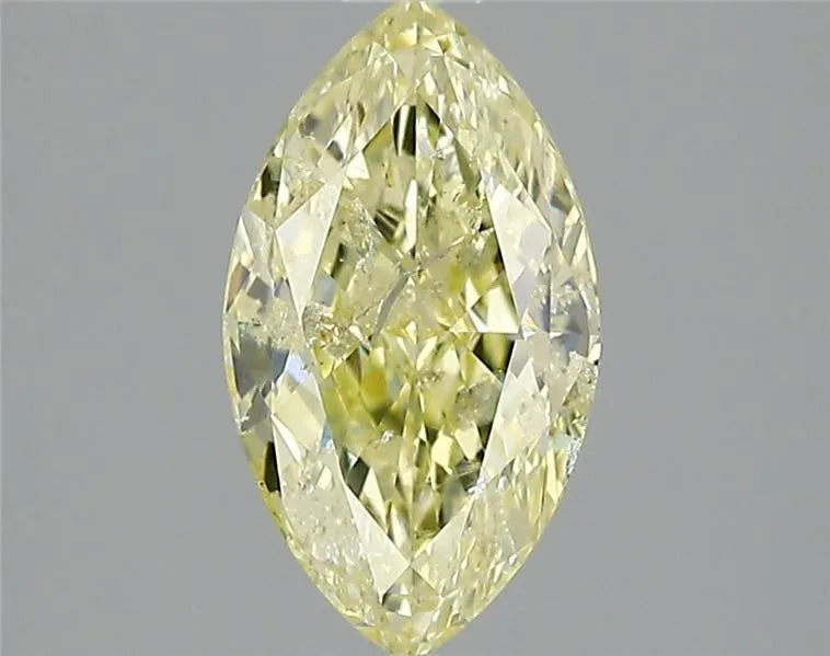 1.02ct Marquise Natural Diamond (Colour Fancy Yellow, Clarity I2, GIA Certified)
