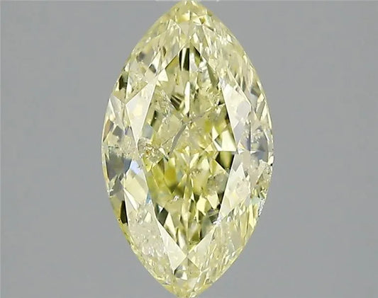 1.02ct Marquise Natural Diamond (Colour Fancy Yellow, Clarity I2, GIA Certified)