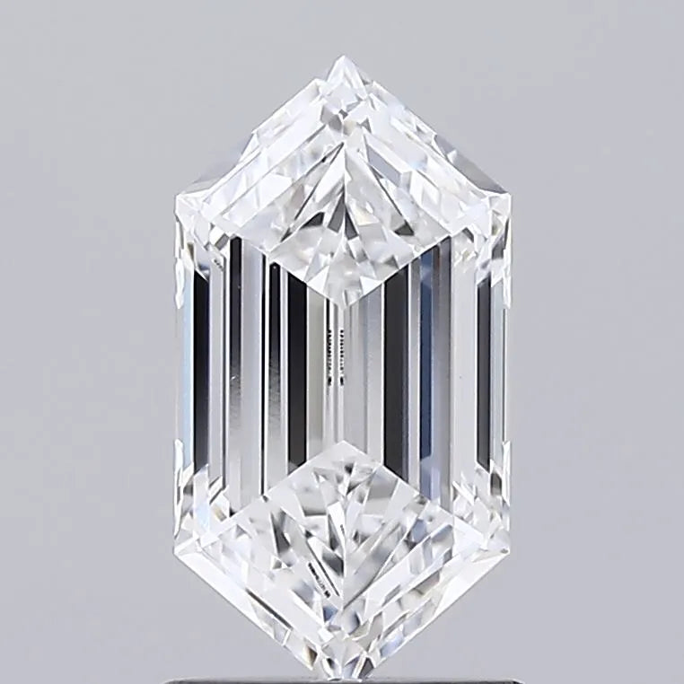 1.28ct Hexagonal Lab Grown Diamond (Colour D, Clarity VVS2, IGI Certified)