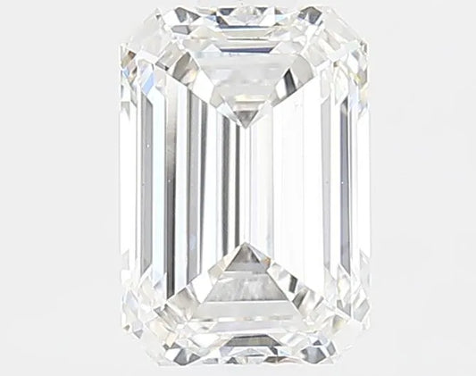 1.33ct Emerald Lab Grown Diamond (Colour G, Clarity VS1, IGI Certified)