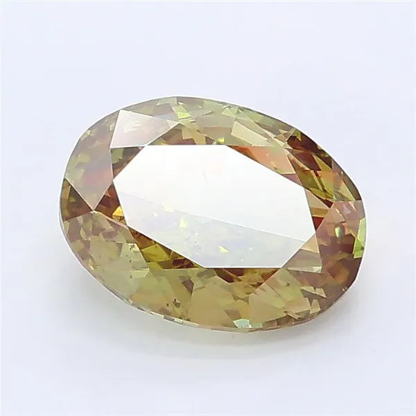 1.46ct Oval Lab Grown Diamond (Colour Fancy Vivid Green, Clarity VS2, IGI Certified)