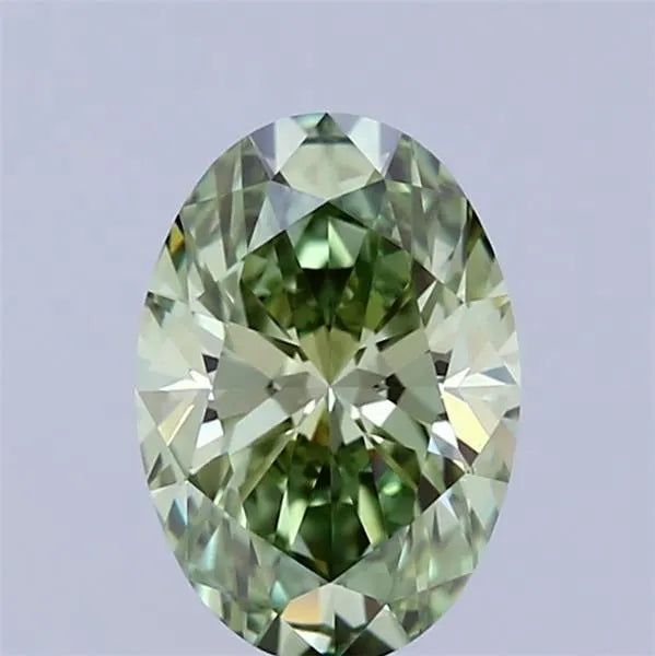 1.50ct Oval Lab Grown Diamond (Colour Fancy Vivid Green, Clarity VVS2, IGI Certified)