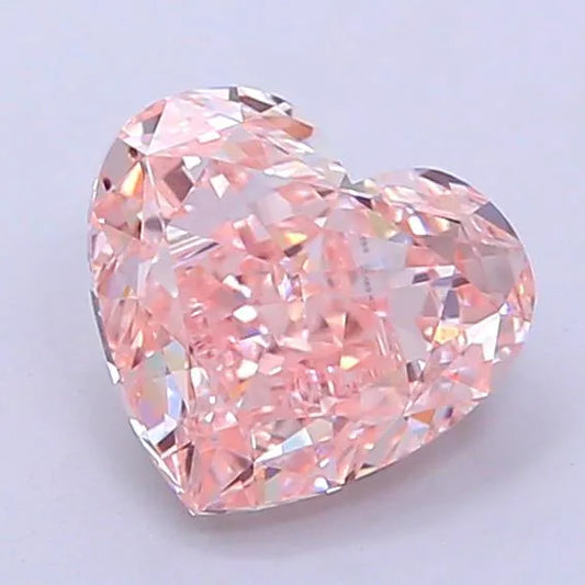 1.52ct Heart Lab Grown Diamond (Colour Fancy Intense Pink, Clarity VVS2, IGI Certified)
