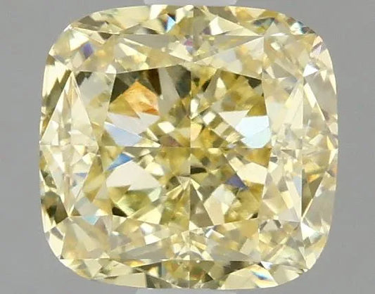 1.57ct Cushion modified Lab Grown Diamond (Colour Fancy Intense Yellow, Clarity VVS2, IGI Certified)