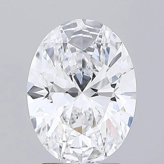 1.92ct Oval Lab Grown Diamond (Colour D, Clarity VVS2, IGI Certified)
