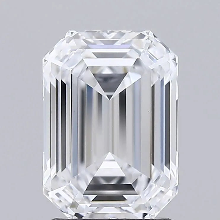 1.97ct Emerald Lab Grown Diamond (Colour D, Clarity IF, IGI Certified)