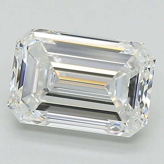 2.00ct Emerald Lab Grown Diamond (Colour D, Clarity VVS2, IGI Certified)
