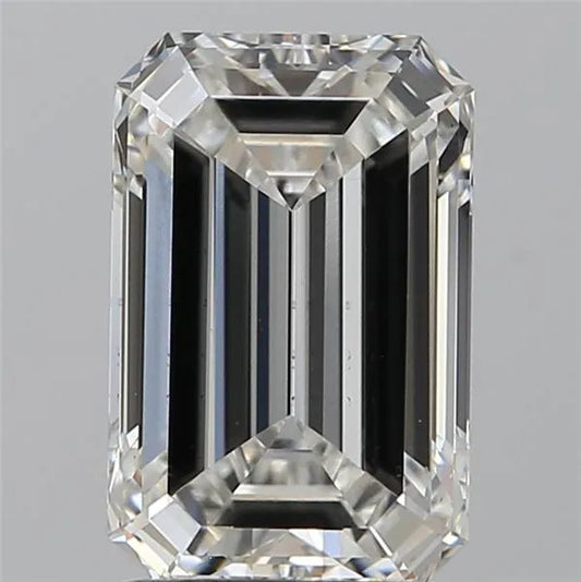 2.00ct Emerald Lab Grown Diamond (Colour F, Clarity VS2, IGI Certified)