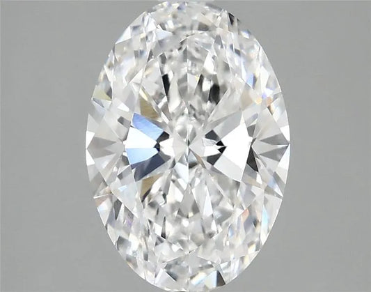 2.00ct Oval Lab Grown Diamond (Colour D, Clarity VVS2, IGI Certified)