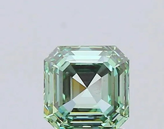 2.01ct Asscher Lab Grown Diamond (Colour Fancy Vivid Green, Clarity VS1, IGI Certified)