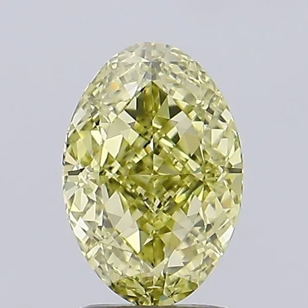 2.01ct Oval Natural Diamond (Colour Fancy Yellow, Clarity VS1, GIA Certified)