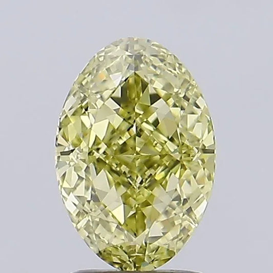 2.01ct Oval Natural Diamond (Colour Fancy Yellow, Clarity VS1, GIA Certified)