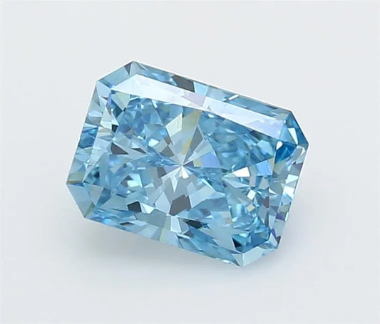 2.01ct Radiant Lab Grown Diamond (Colour Fancy Vivid Blue, Clarity VS2, IGI Certified)