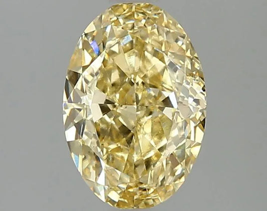 2.02ct Oval Lab Grown Diamond (Colour Fancy Vivid Yellow, Clarity VS1, IGI Certified)