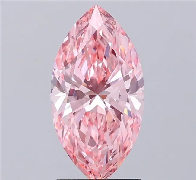 2.06ct Marquise Lab Grown Diamond (Colour Fancy Vivid Pink, Clarity VVS1, IGI Certified)