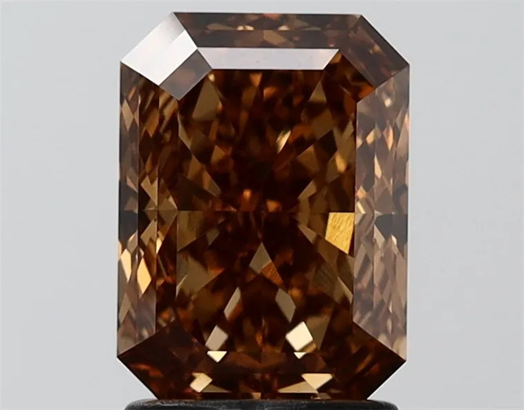 2.09ct Radiant Lab Grown Diamond (Colour Fancy Orangey Brown, Clarity VVS2, IGI Certified)
