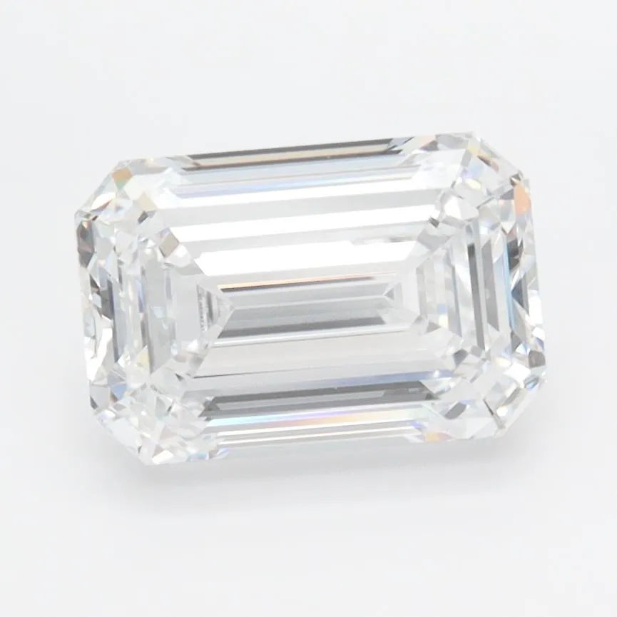 2.10ct Emerald Lab Grown Diamond (Colour D, Clarity IF, IGI Certified)