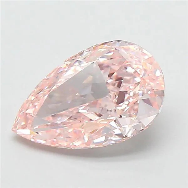 2.10ct Pear Lab Grown Diamond (Colour Fancy Brownish Pink, Clarity VVS2, IGI Certified)